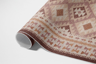 Vinylový koberec Imitace textilu dekorativní s vintage vzorem