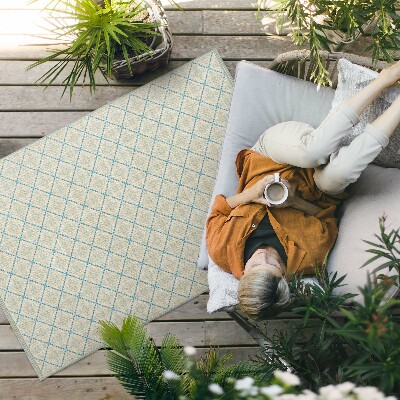 Vinylový koberec Umělá textilie s geometrickými liniemi