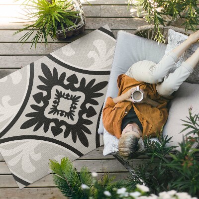 Vinylový koberec Dlaždice se vzorem elegantního ornamentu