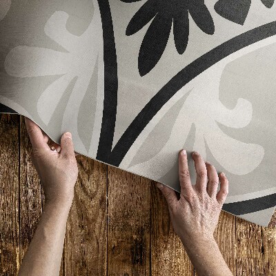 Vinylový koberec Dlaždice se vzorem elegantního ornamentu