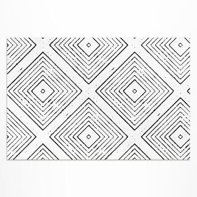 Vinylový koberec Pravidelné čtverce boho vzor