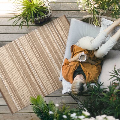 Vinylový koberec Vintage boho styl hnědý vzor látky