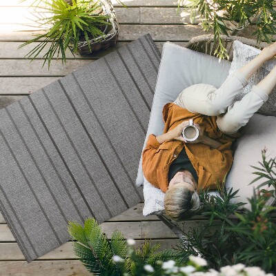 Vinylový koberec Vintage boho styl šedé pruhy