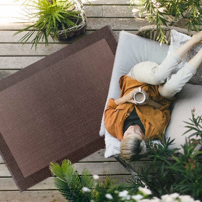 Vinylový koberec Vintage boho styl hnědý rám