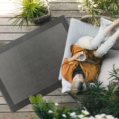 Vinylový koberec Vintage boho styl šedý rám