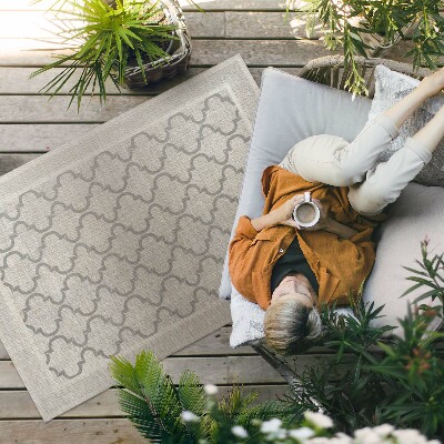 Vinylový koberec látka s marockým vzorem imitace arabesky