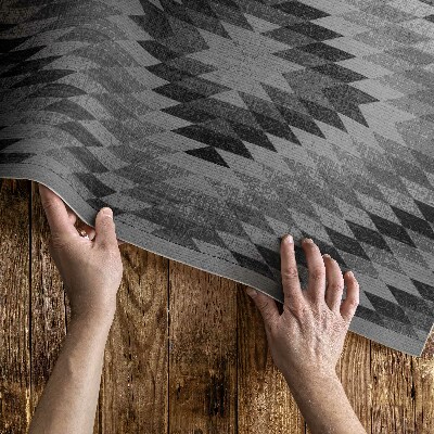 Vinylový koberec Imitace tkaniny tmavé rovnoběžníky
