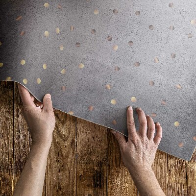 Vinylový koberec Světlé a tmavé tečky na šedá textura