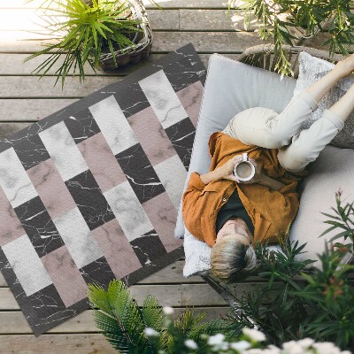 Vinylový koberec Trendy mozaiková mramorová kostka