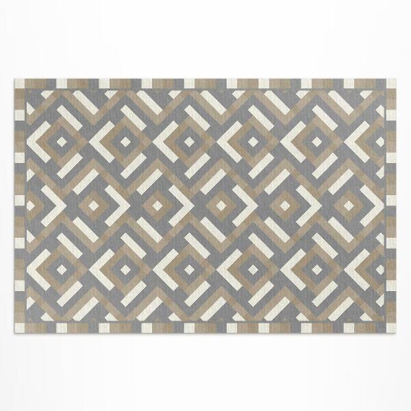 Vinylový koberec Geometrie pravidelný vzor vintage boho Geometrie pravidelný vzor vintage boho