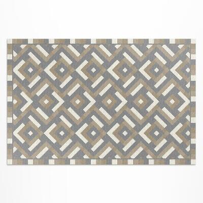Vinylový koberec Geometrie pravidelný vzor vintage boho Geometrie pravidelný vzor vintage boho