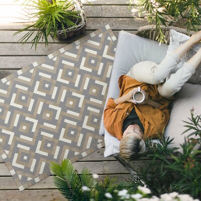Vinylový koberec Geometrie pravidelný vzor vintage boho Geometrie pravidelný vzor vintage boho