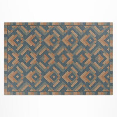 Vinylový koberec Aztécký geometrický vzor vintage boho