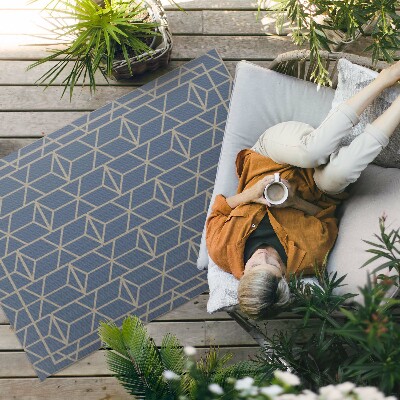Vinylový koberec Elegantní geometrická kostkovaná mozaika