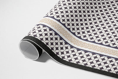 Vinylový koberec Geometrická kostkovaná mozaika glamour
