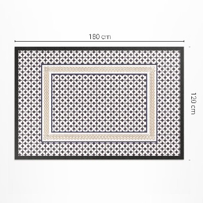 Vinylový koberec Geometrická kostkovaná mozaika glamour