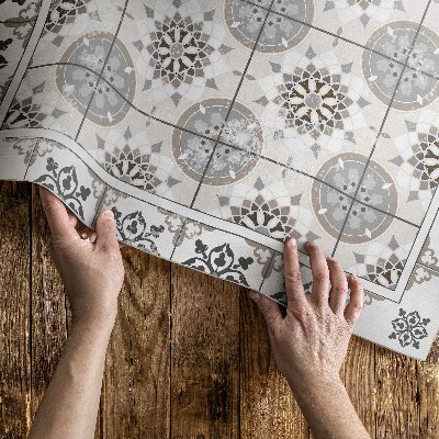 Vinylový koberec Havajské šestiúhelníky boho dlaždice