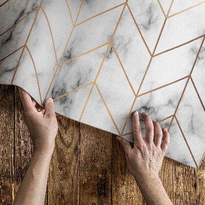 Vinylový koberec Dekorativní dlaždice s květinovými kosočtverci