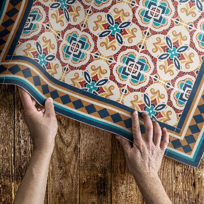 Vinylový koberec Moderní mozaika s geometrickými tvary