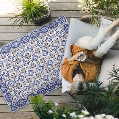 Vinylový koberec Dekorativní dlaždice s řeckou geometrickou vazbou