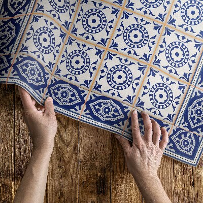 Vinylový koberec Dekorativní dlaždice s řeckou geometrickou vazbou