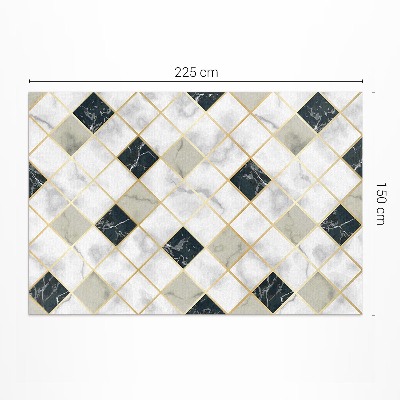 Vinylový koberec Jemná mozaika s geometrickými hvězdami