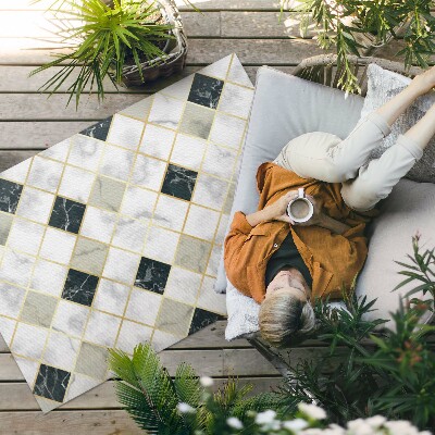 Vinylový koberec Jemná mozaika s geometrickými hvězdami