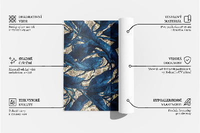 Vinylový koberec Jemné listy akvarel v boho stylu