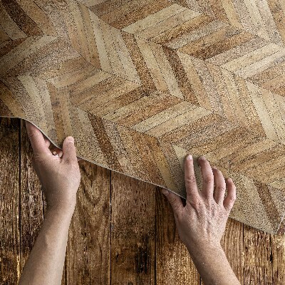 Vinylový koberec Černé linie plyšový vzor imitace černých linií