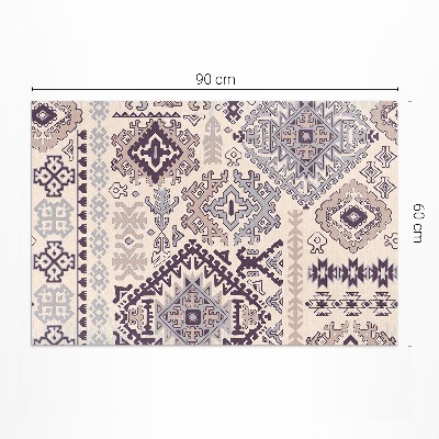 Vinylový koberec Imitace látky v boho stylu