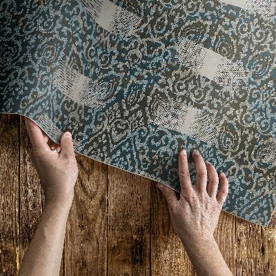 Vinylový koberec Ošuntělá boho textura vintage látky