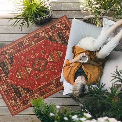 Vinylový koberec Retro vintage boho žluté pruhy