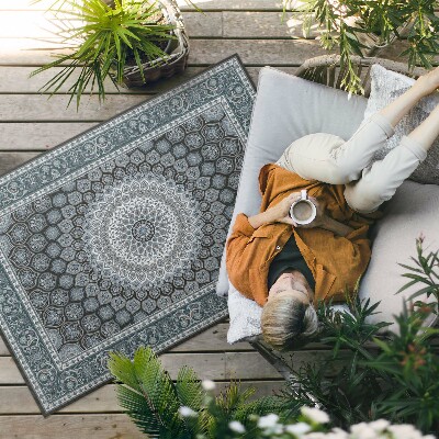 Vinylový koberec Patchwork geometrický boho vintage