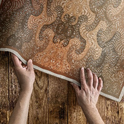Vinylový koberec Klasický vintage ornamentální vzor