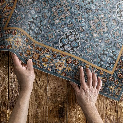 Vinylový koberec Vintage květinový vzor nošený vintage textura