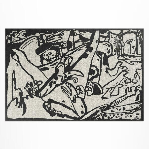 Vinylový koberec Páv a drak William Morris Listové pruhy Furuya Korin