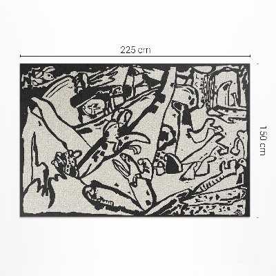 Vinylový koberec Páv a drak William Morris Listové pruhy Furuya Korin