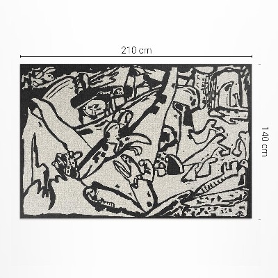 Vinylový koberec Páv a drak William Morris Listové pruhy Furuya Korin