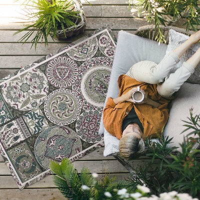 Vinylový koberec Ornamentální rostlinné motivy vintage vzor