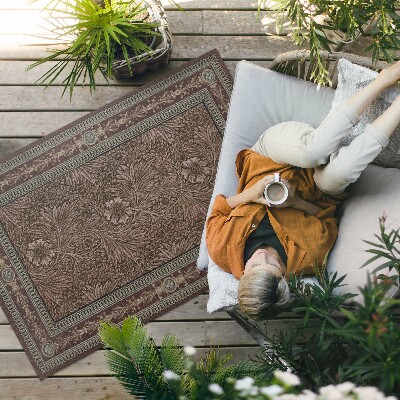 Vinylový koberec Ptačí a rostlinné motivy gotický ornament
