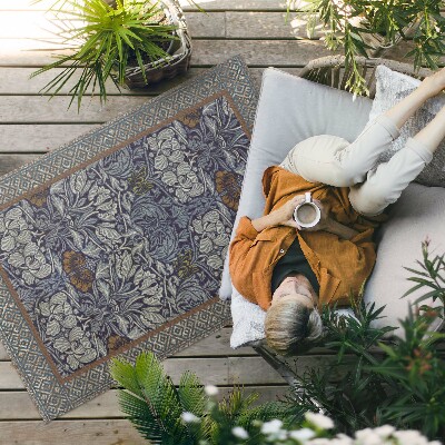 Vinylový koberec William Morris květinová zahrada