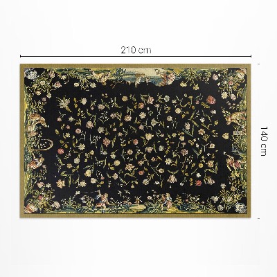 Vinylový koberec Barevná geometrická zelená Barevná geometrická zelená