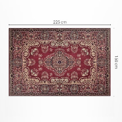Vinylový koberec Jemný vintage květinový vzor Retro etnický patchworkový vzor