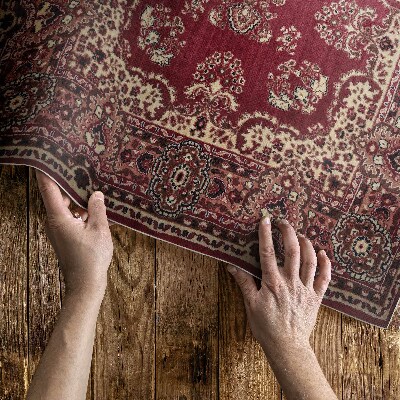 Vinylový koberec Jemný vintage květinový vzor Retro etnický patchworkový vzor