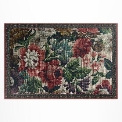 Vinylový koberec William Morris květinové motivy