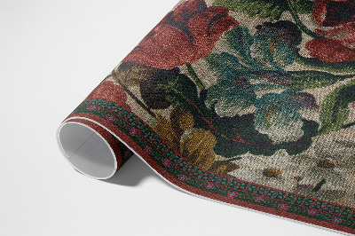 Vinylový koberec William Morris květinové motivy