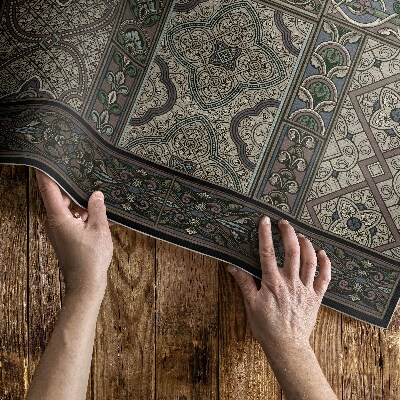 Vinylový koberec Tradiční středovýchodní modrá