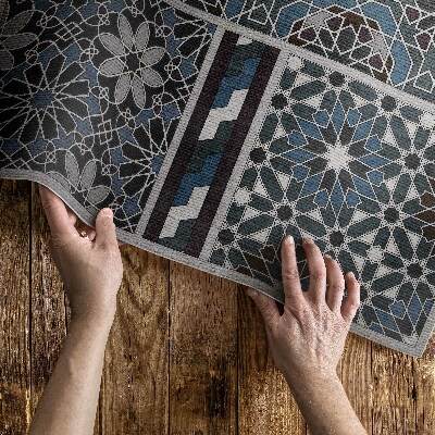 Vinylový koberec Indický design s boho ornamenty