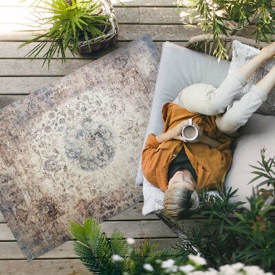 Vinylový koberec Jemní ptáci pravidelný boho vzor