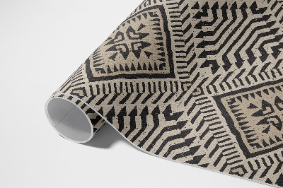 Vinylový koberec Geometrické listy ginkgo art deco glamour